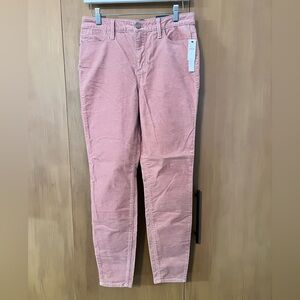 Talbots corduroy HIGH WAIST Jeggings, muted pink or mauve, size 4, NWT